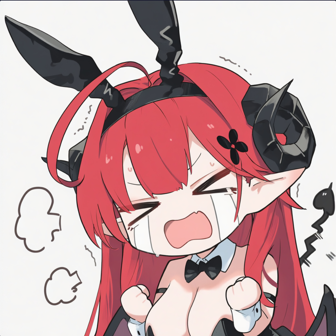 雌大鬼表情包1-pixiv插画-作品交流服务