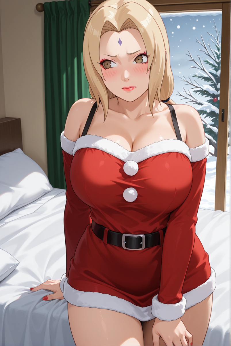 綱手(クリスマス衣装)-pixiv插画-作品交流服务