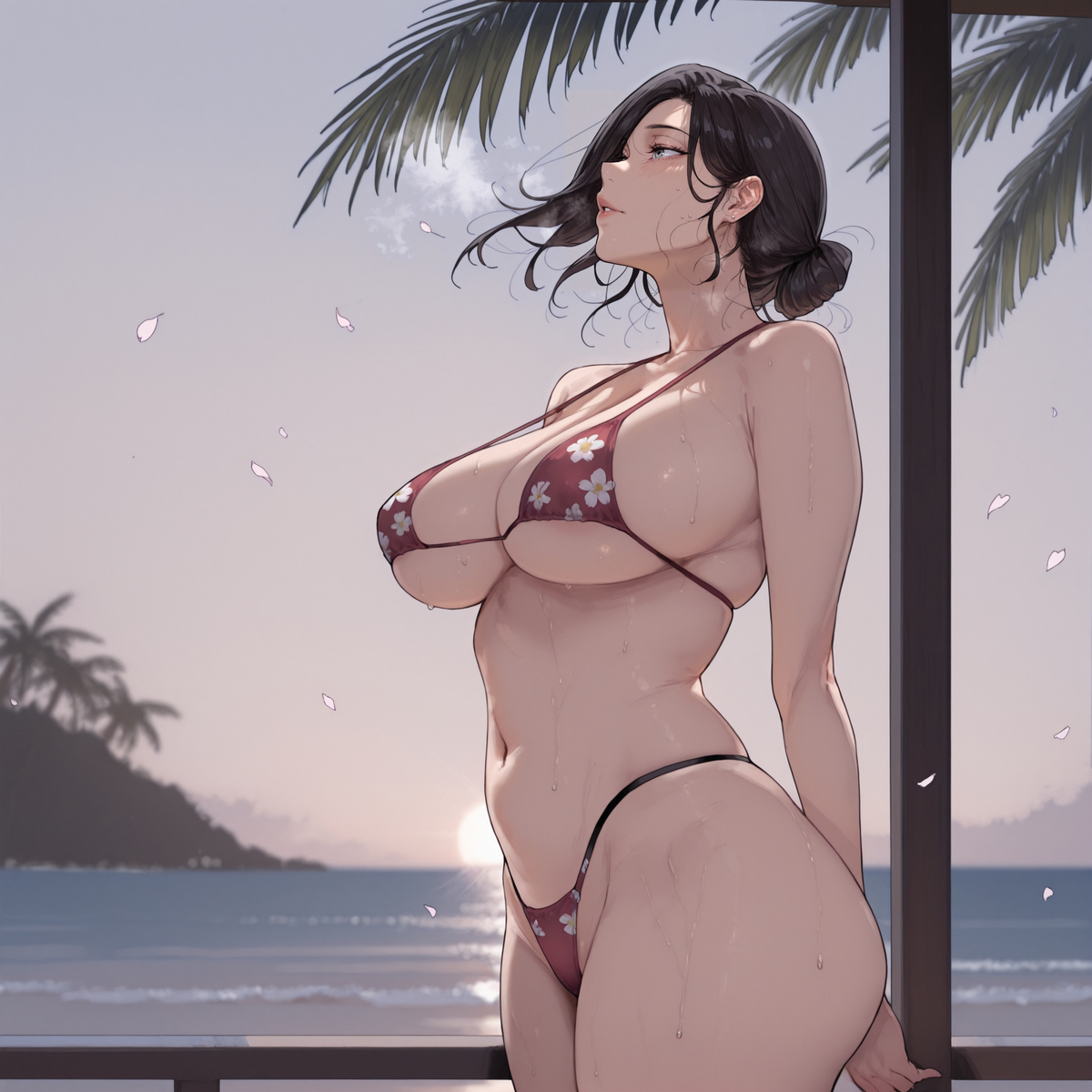 Ami - bikini show-pixiv插画-作品交流服务