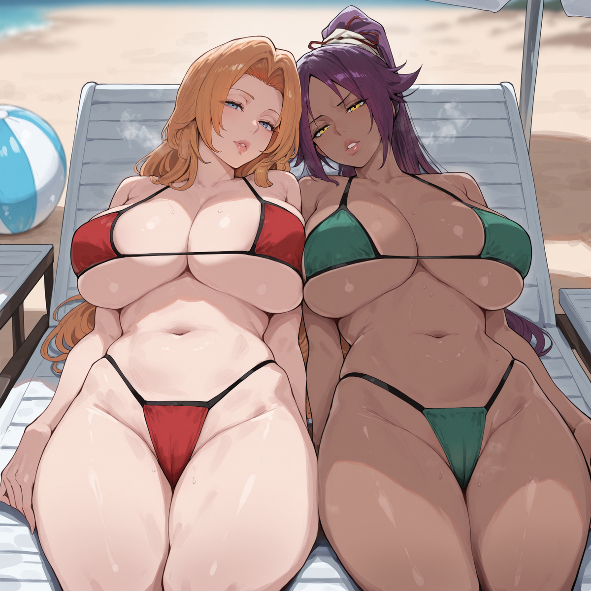 Rangiku x Yoruichi-pixiv插画-作品交流服务