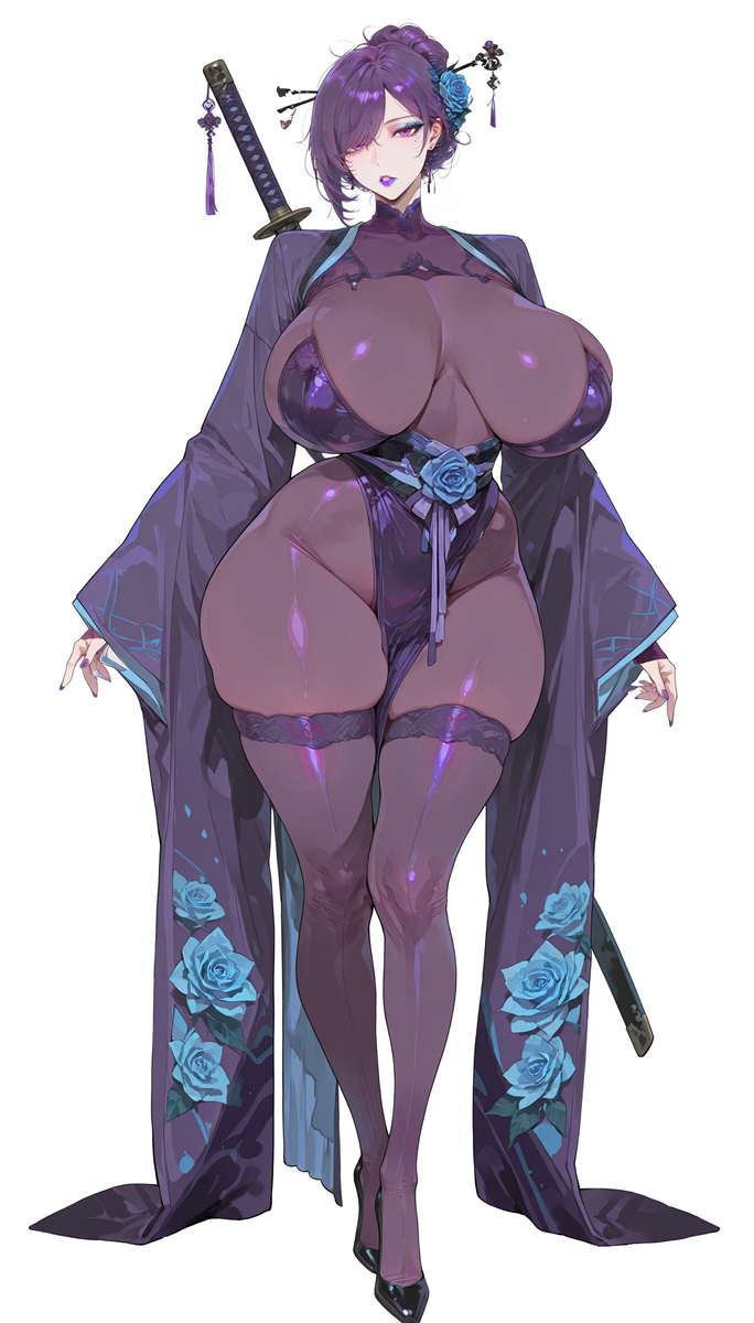 （补档）紫发大奶-pixiv插画-作品交流服务