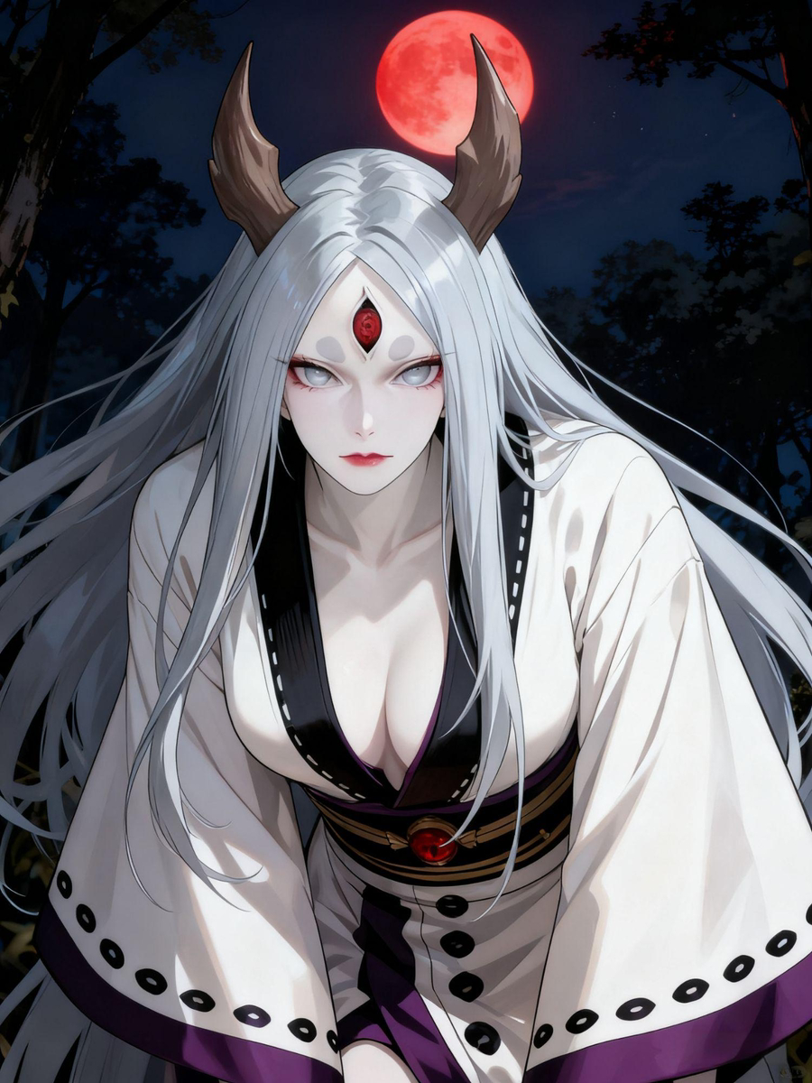 大筒木カグヤ 02-pixiv插画-作品交流服务