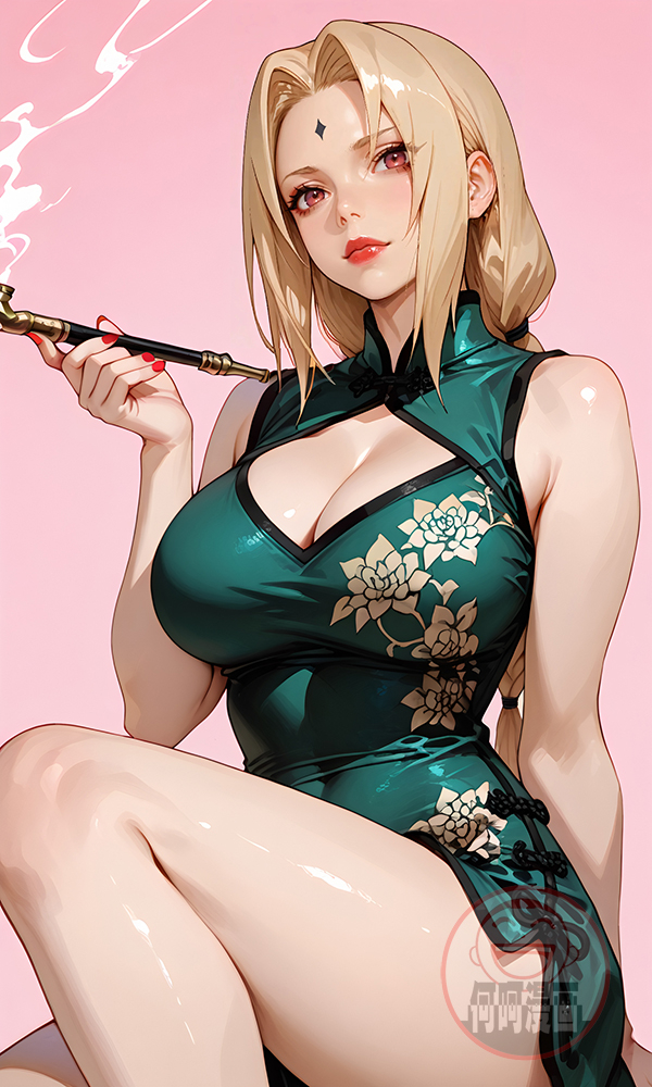 纲手 ツナデ Tsunade 旗袍 qipao-pixiv插画-作品交流服务