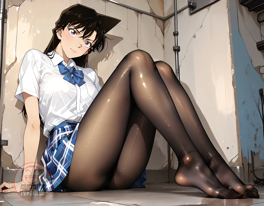 毛利蘭 Mouri Ran black pantyhose黑裤袜-pixiv插画-作品交流服务