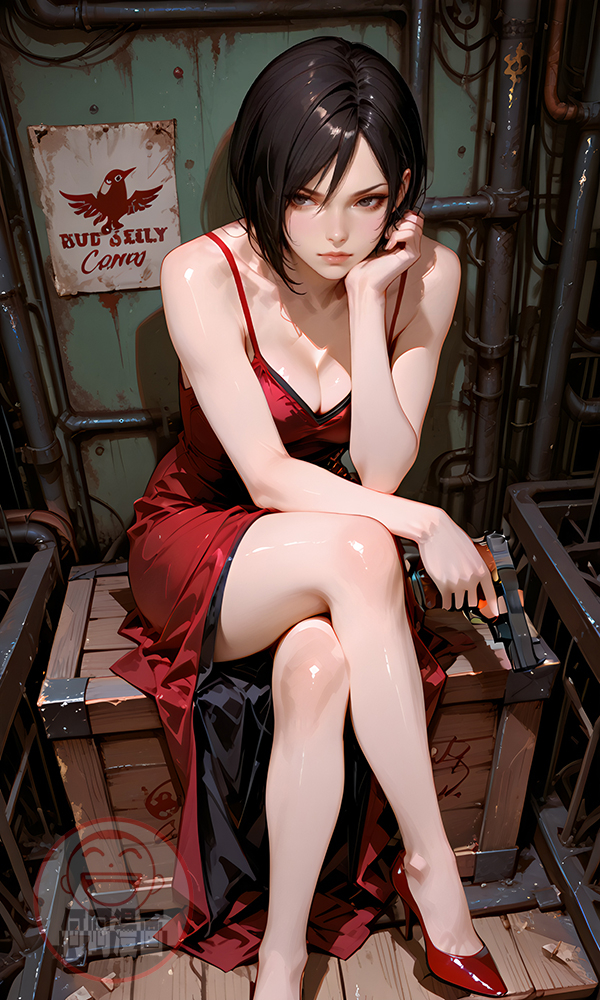 Ada wong red dress 艾达王 红连衣裙-pixiv插画-作品交流服务
