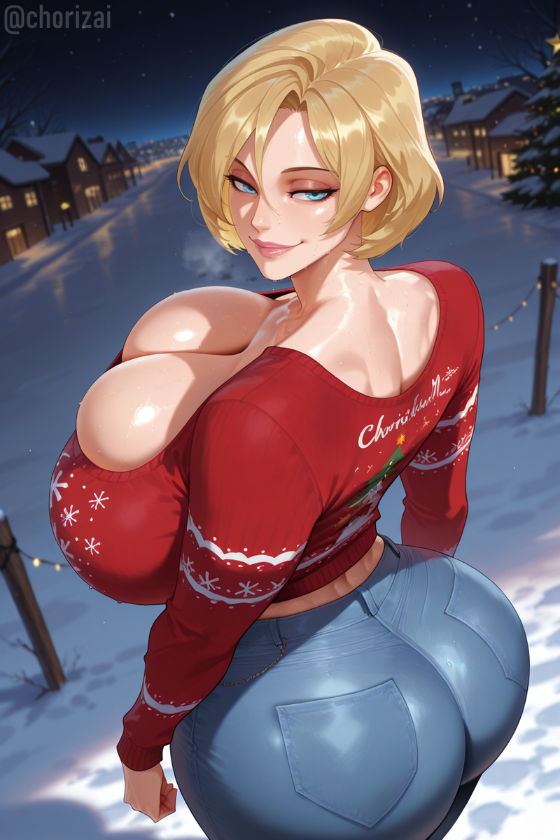 Power Girl Cozy Eve 🎄-pixiv插画-作品交流服务