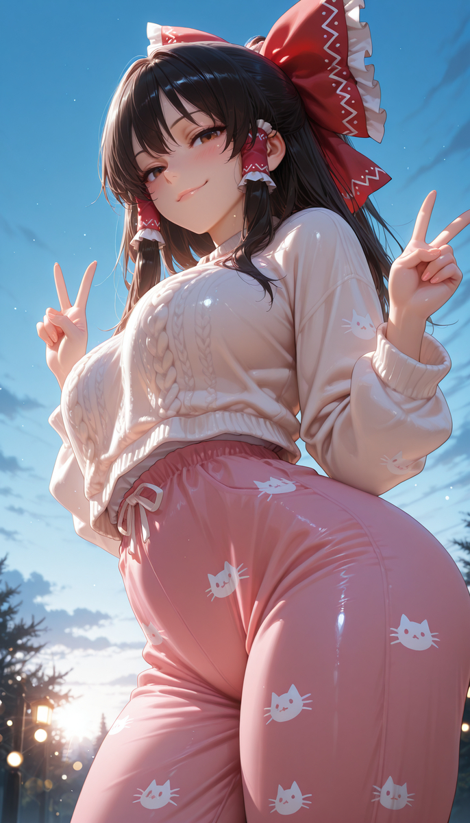 Hakurei Reimu 😍-pixiv插画-作品交流服务