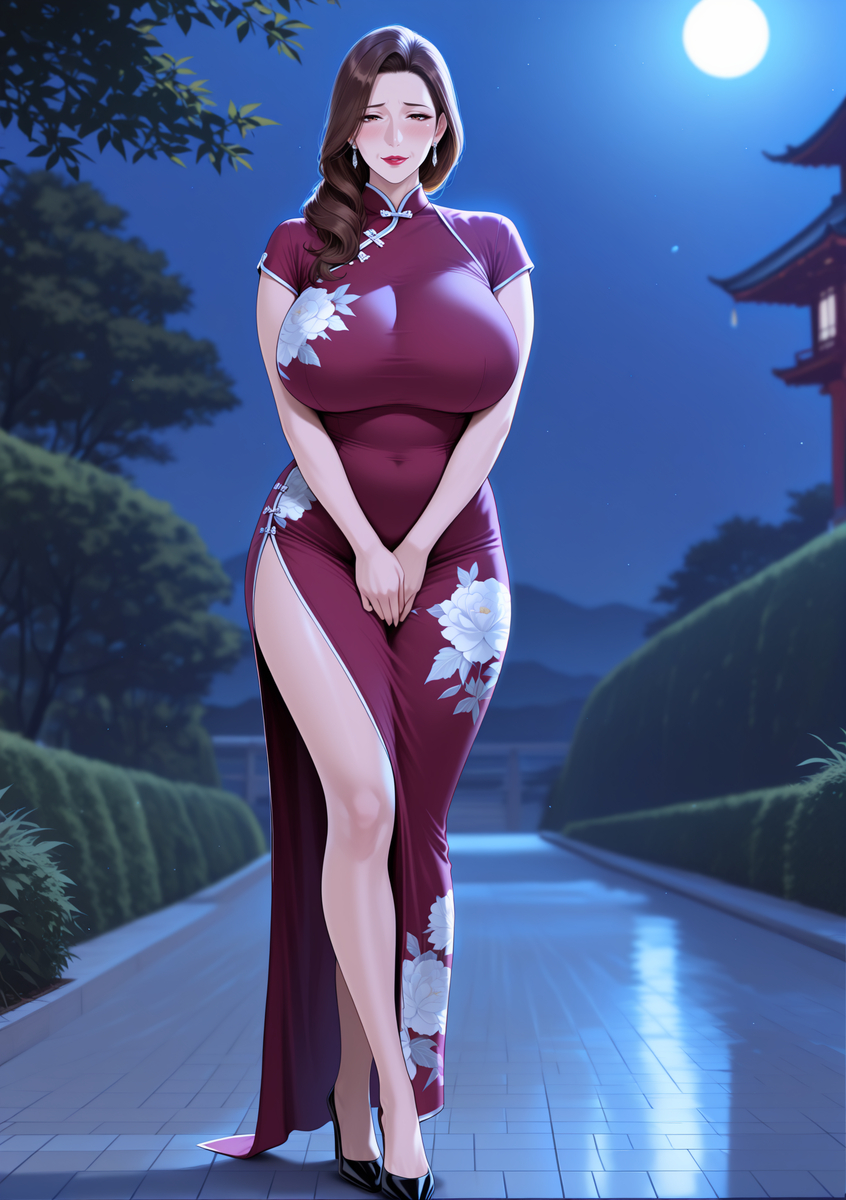 图片[16]-旗袍下的淫荡玉体骚妈-pixiv插画-作品交流服务