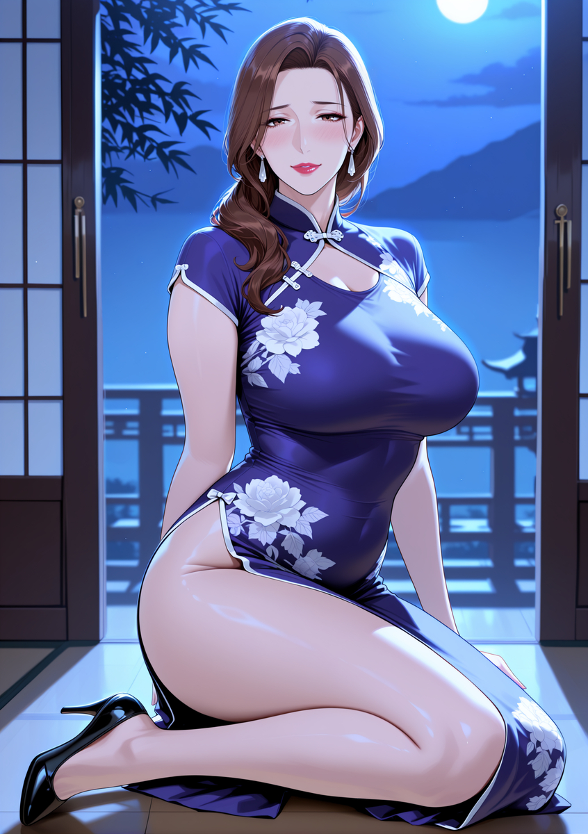 图片[18]-旗袍下的淫荡玉体骚妈-pixiv插画-作品交流服务