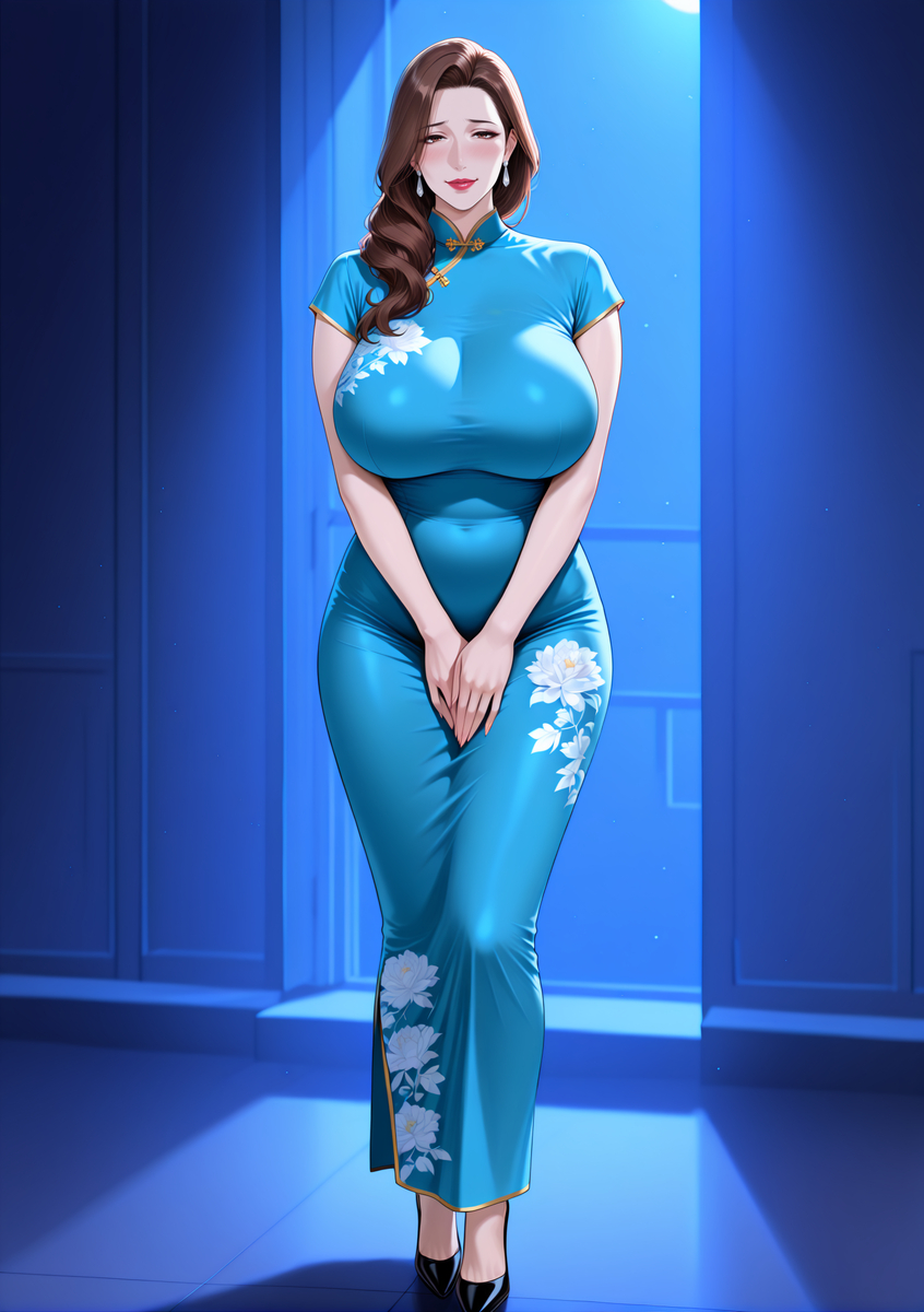 图片[22]-旗袍下的淫荡玉体骚妈-pixiv插画-作品交流服务