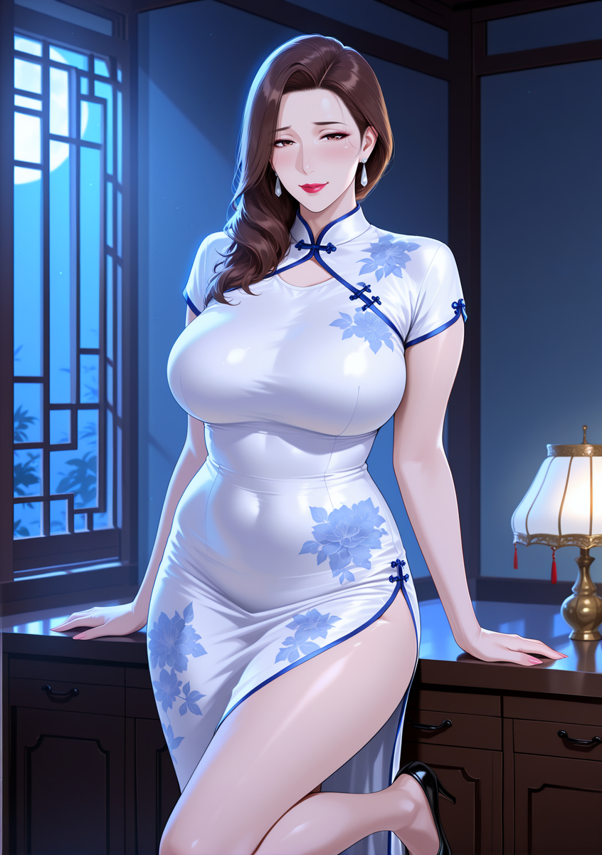 图片[24]-旗袍下的淫荡玉体骚妈-pixiv插画-作品交流服务