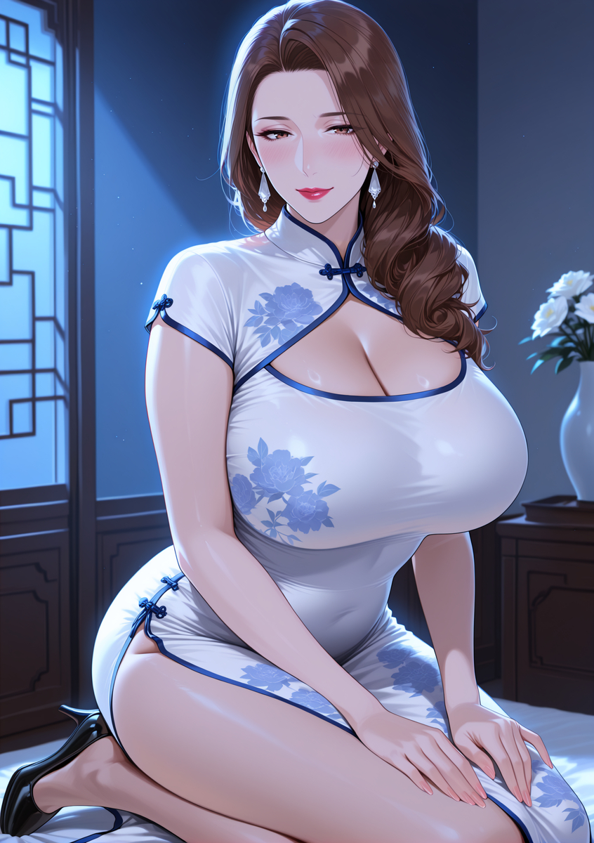 图片[26]-旗袍下的淫荡玉体骚妈-pixiv插画-作品交流服务