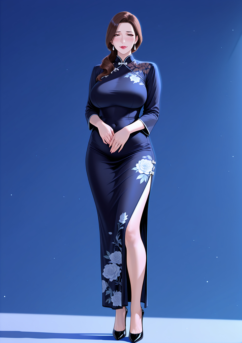 图片[7]-旗袍下的淫荡玉体骚妈-pixiv插画-作品交流服务