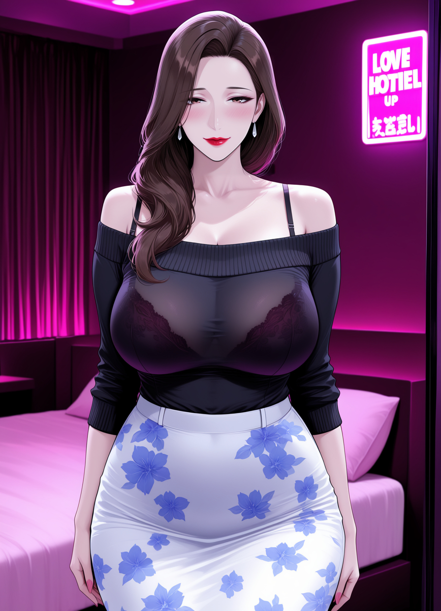 图片[10]-情趣酒店里的不伦之恋：（第一章）性感穿搭的骚妈-pixiv插画-作品交流服务