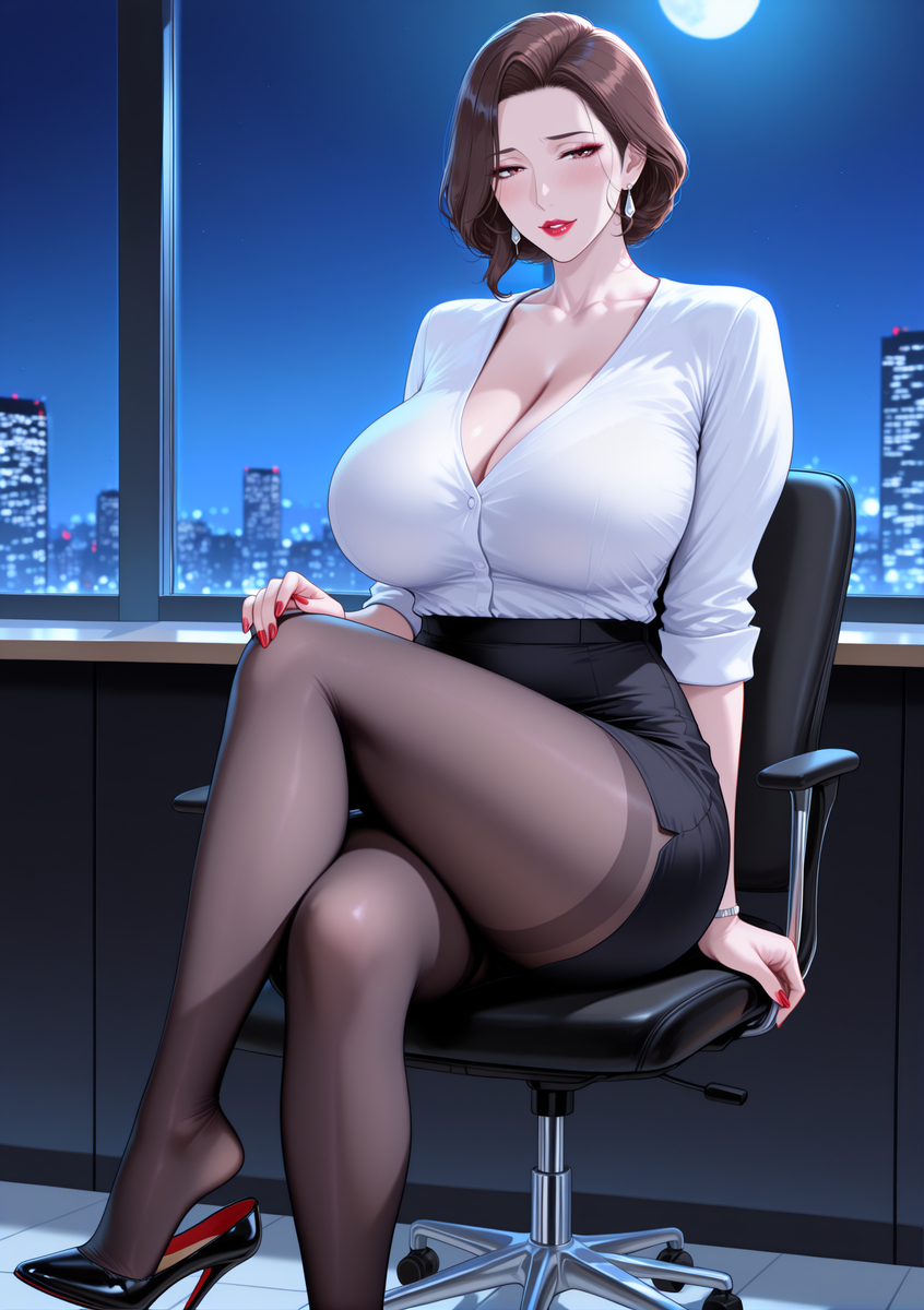 OL骚妈-pixiv插画-作品交流服务