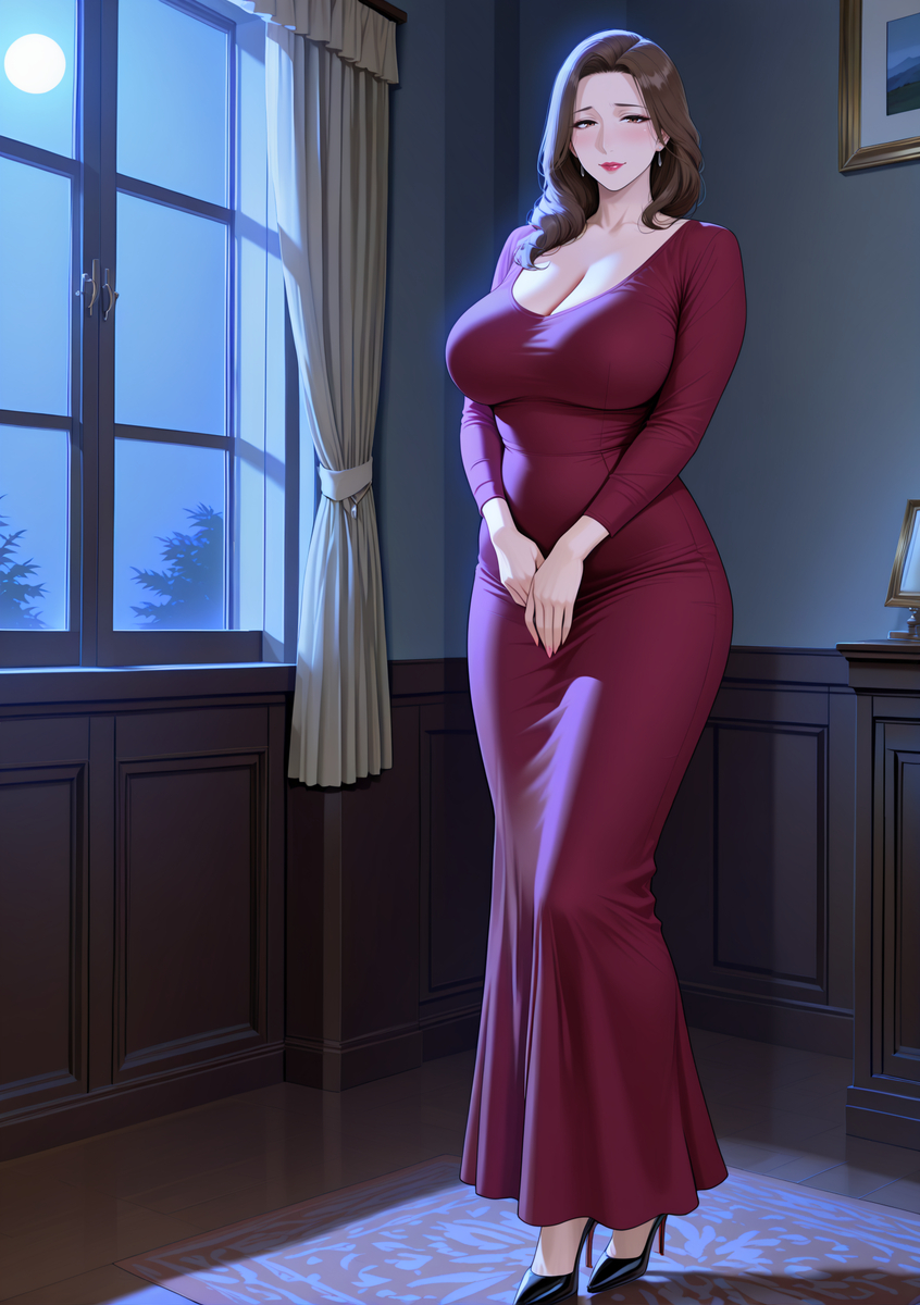 优雅mom🍷-pixiv插画-作品交流服务