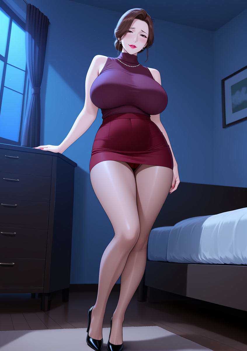 图片[43]-淫荡女王骚妈の第一弹：裙底里的蕾丝骚内-pixiv插画-作品交流服务