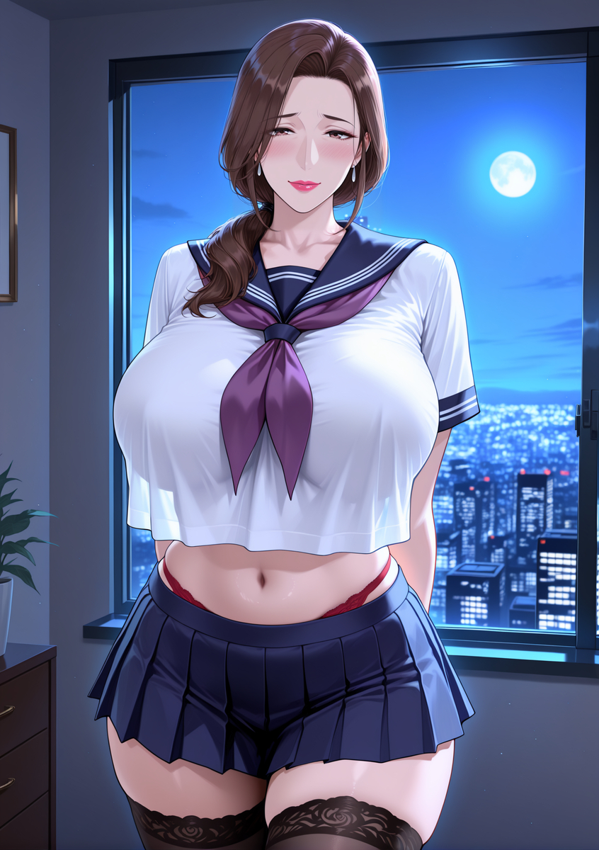 图片[13]-化身学妹的人妻①-pixiv插画-作品交流服务