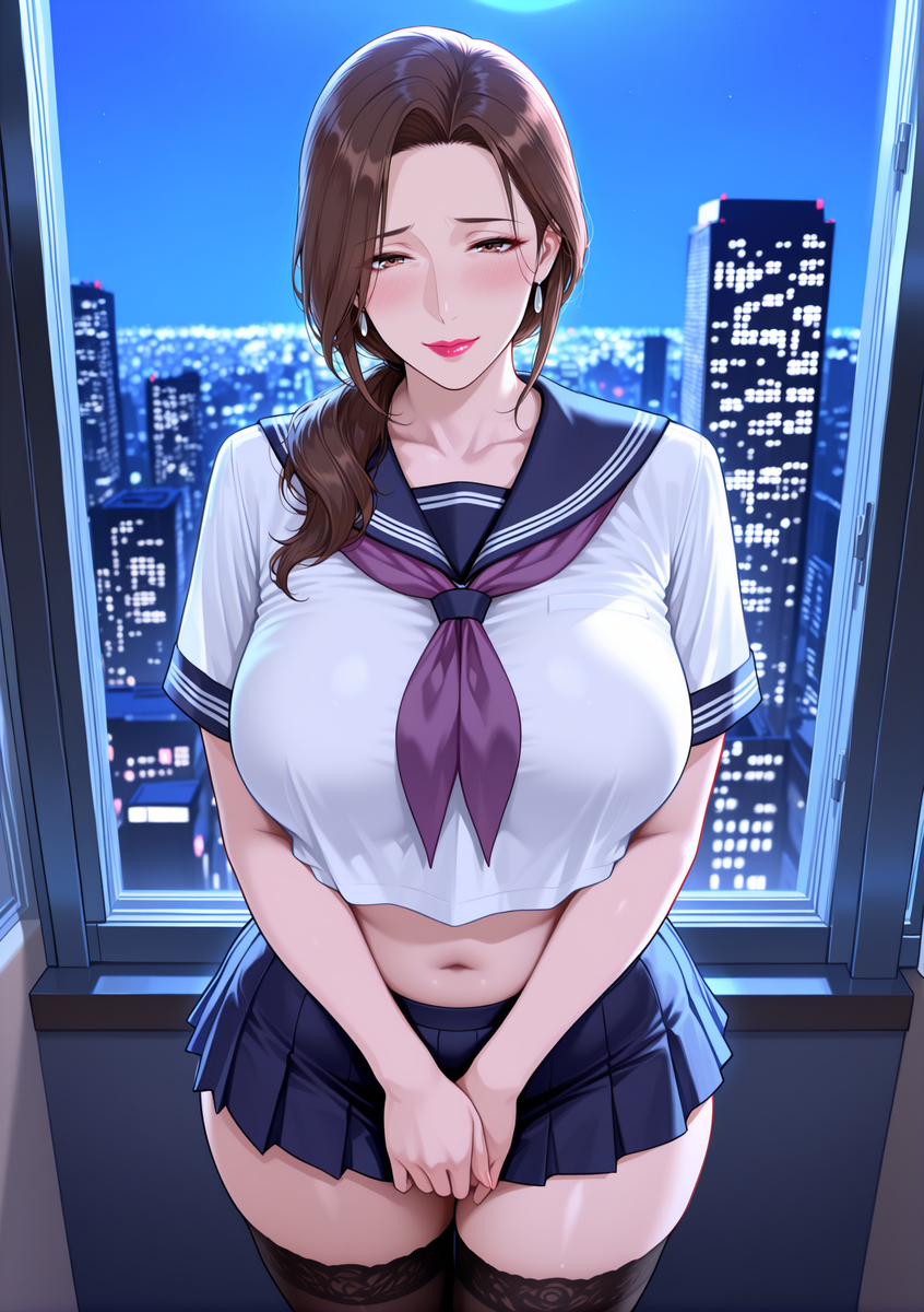 图片[14]-化身学妹的人妻①-pixiv插画-作品交流服务