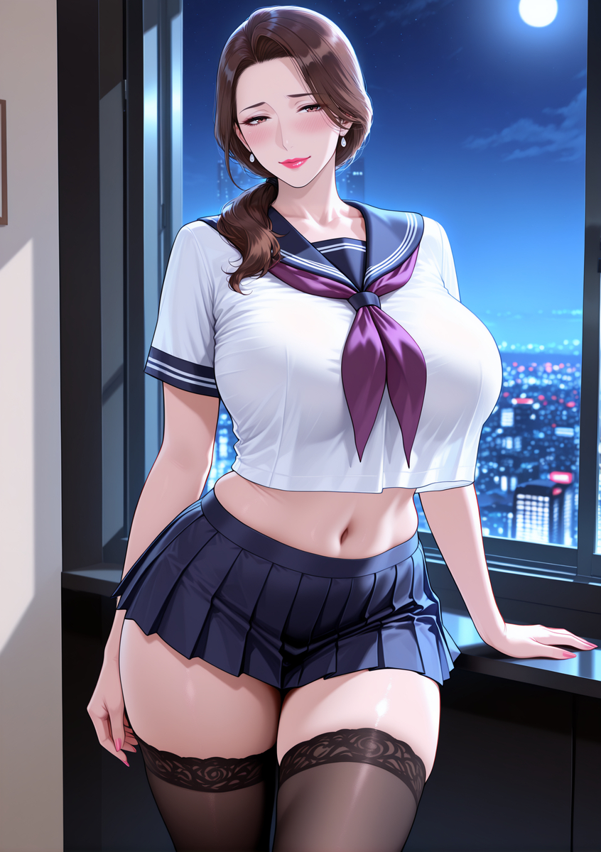 图片[26]-化身学妹的人妻①-pixiv插画-作品交流服务