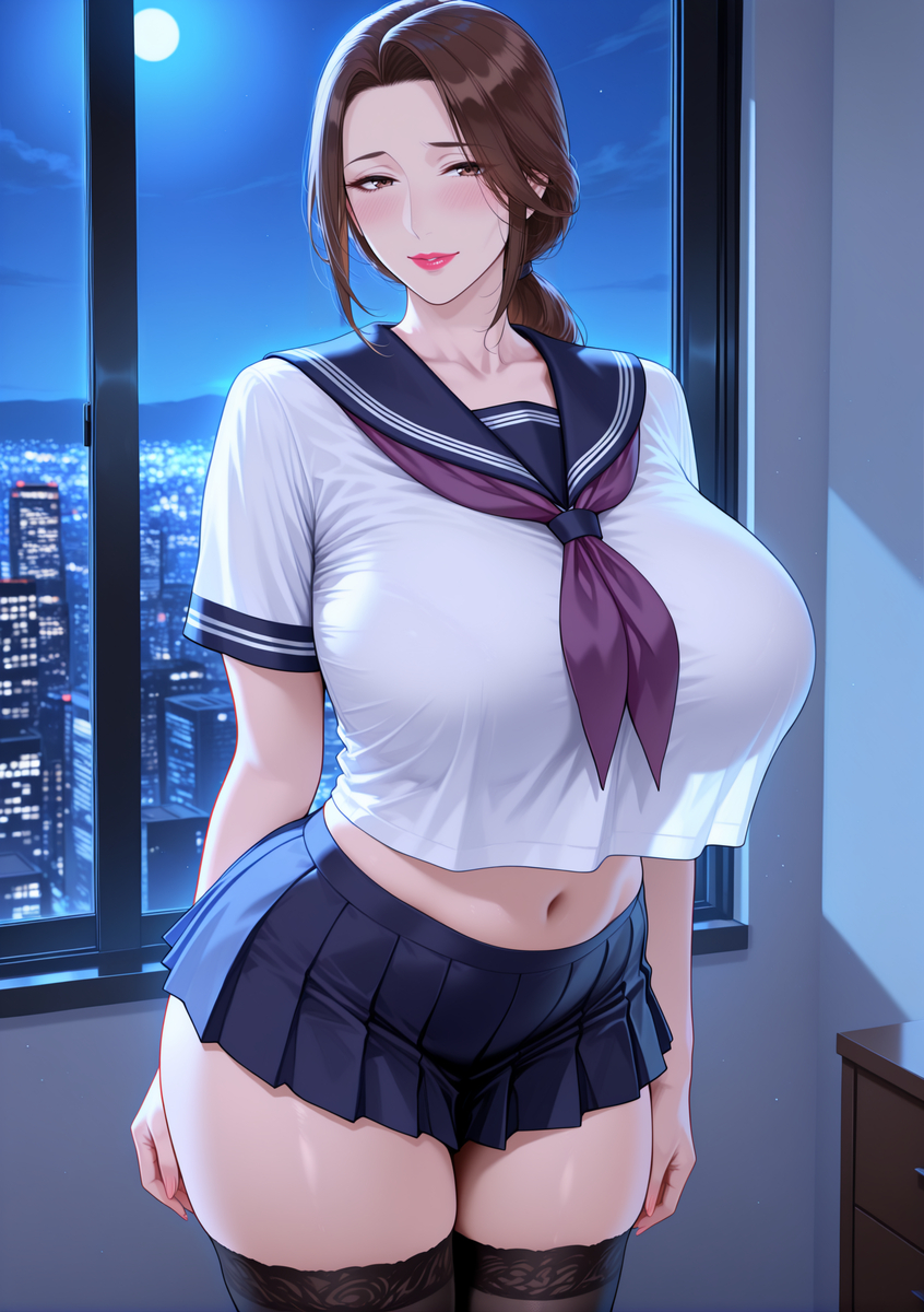 图片[40]-化身学妹的人妻①-pixiv插画-作品交流服务