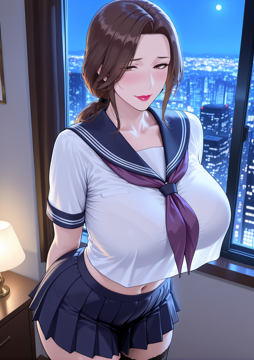 图片[6]-化身学妹的人妻①-pixiv插画-作品交流服务