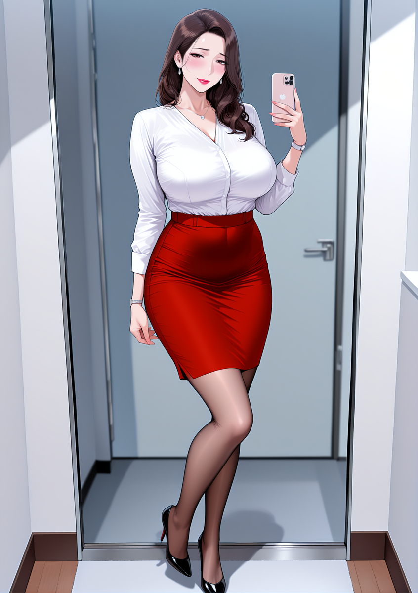 OL骚妈的ootd自拍-pixiv插画-作品交流服务