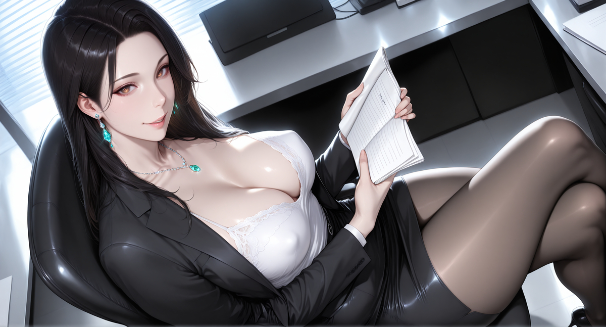 女老板-pixiv插画-作品交流服务