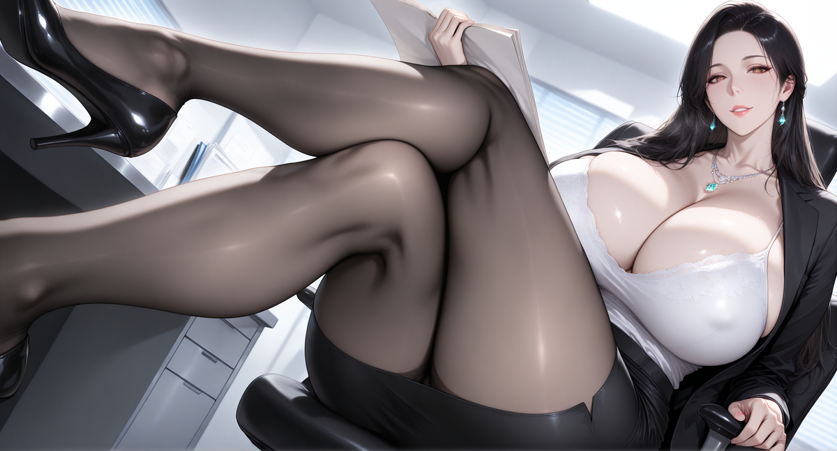 女老板-pixiv插画-作品交流服务