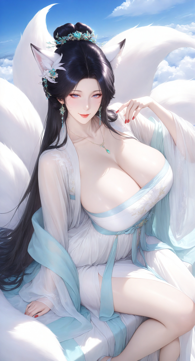 青丘白狐-pixiv插画-作品交流服务