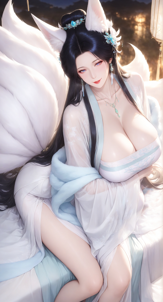 青丘白狐-pixiv插画-作品交流服务