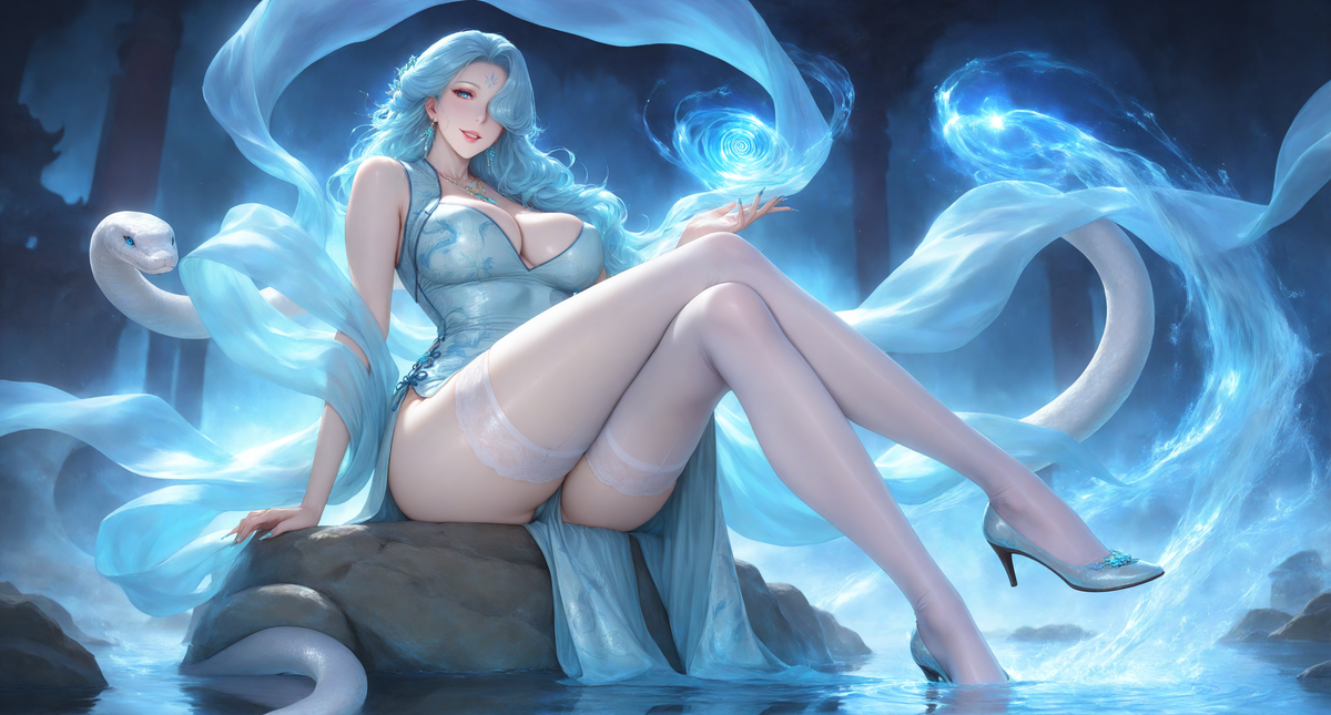 图片[5]-《水》~柔情似水~蛇女~150P-pixiv插画-作品交流服务