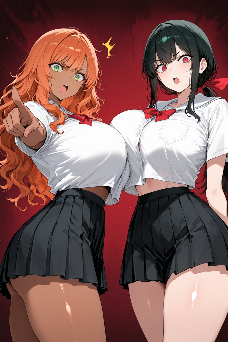 你這傢伙!叫你刷牆~竟然給我刷這種紅通通的血腥牆-pixiv插画-作品交流服务