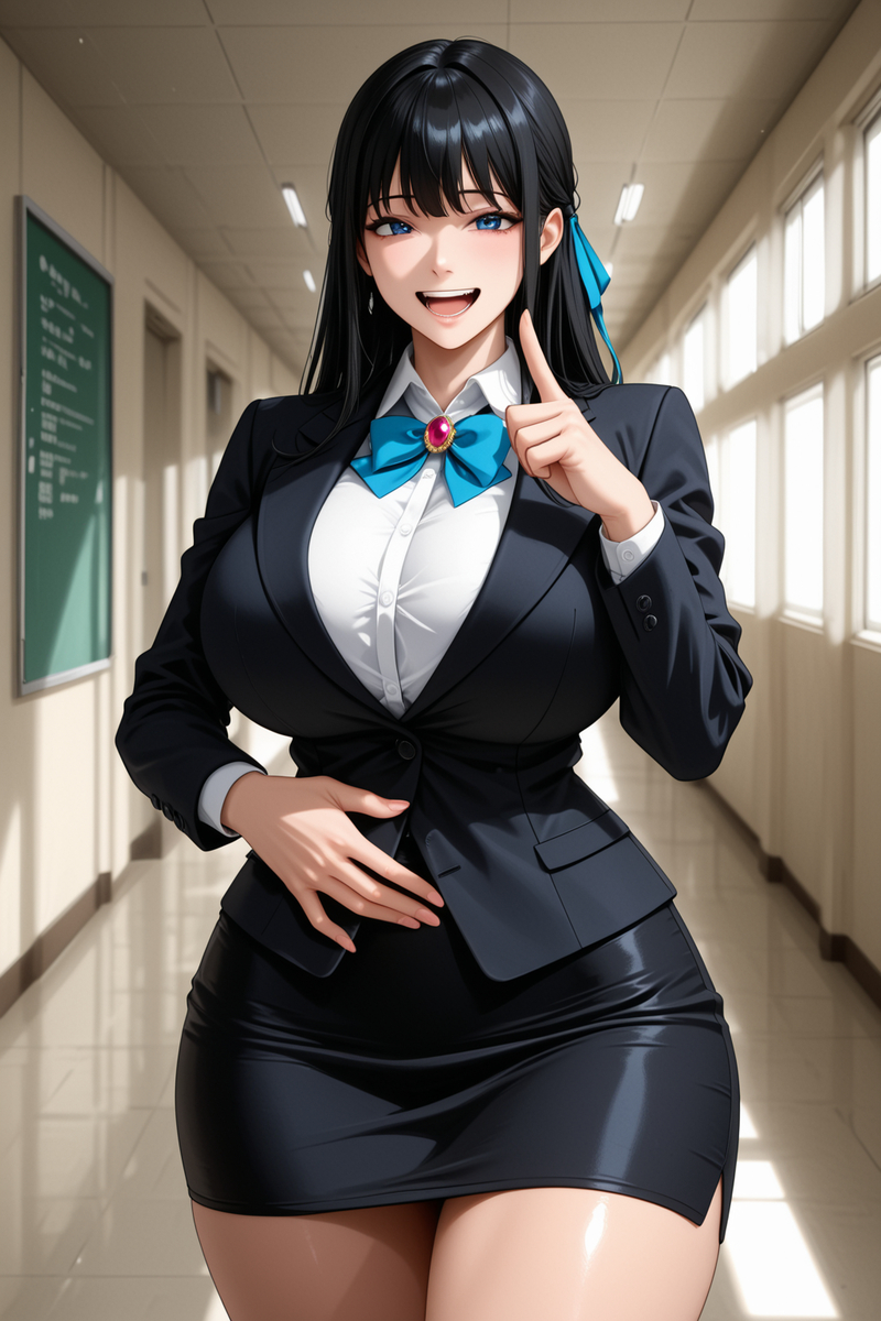 要我當校花?我可是老師~怎麼可能去當校花!-pixiv插画-作品交流服务