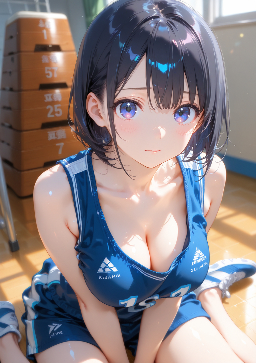 バスケ部員、体育館にて・・・-pixiv插画-作品交流服务