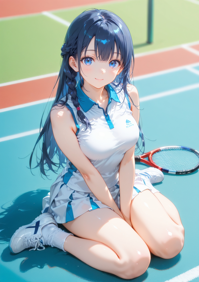 私とテニスしよ？-pixiv插画-作品交流服务