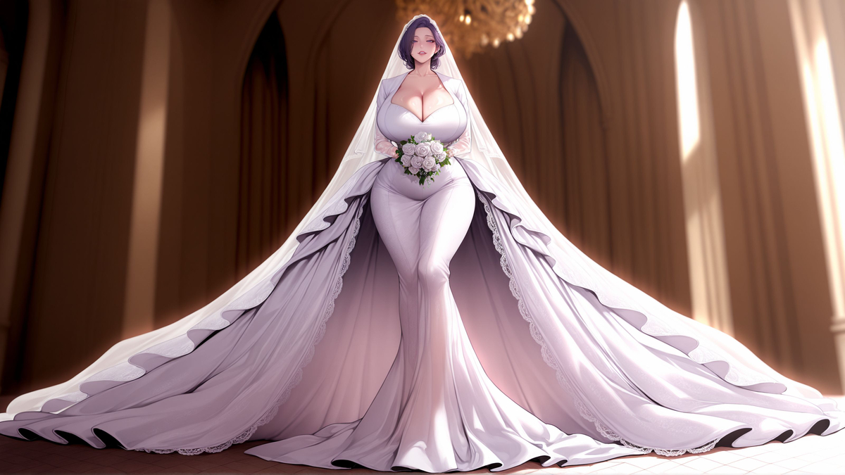 金美庭婚纱-pixiv插画-作品交流服务