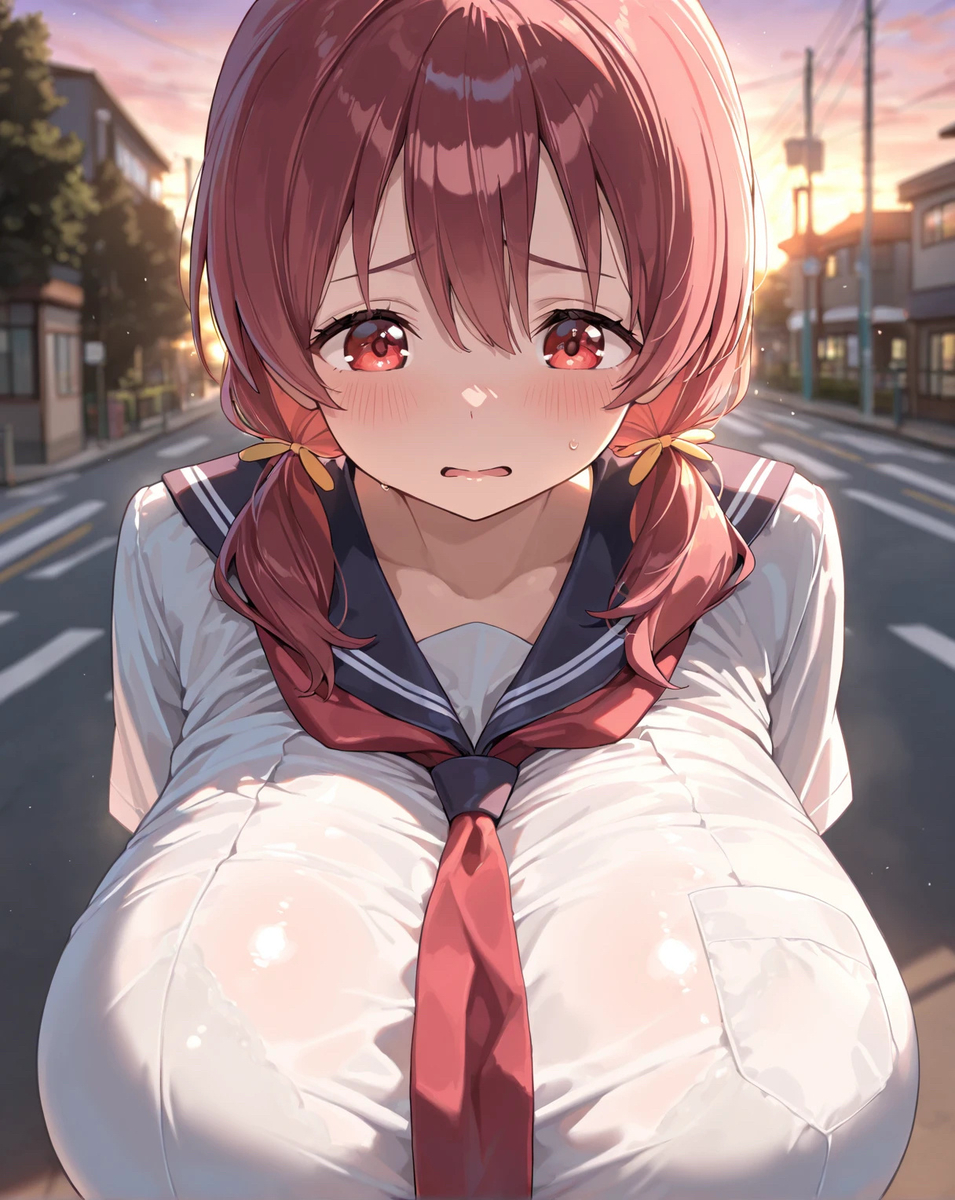 下校中に絡まれる室崎みよ-pixiv插画-作品交流服务