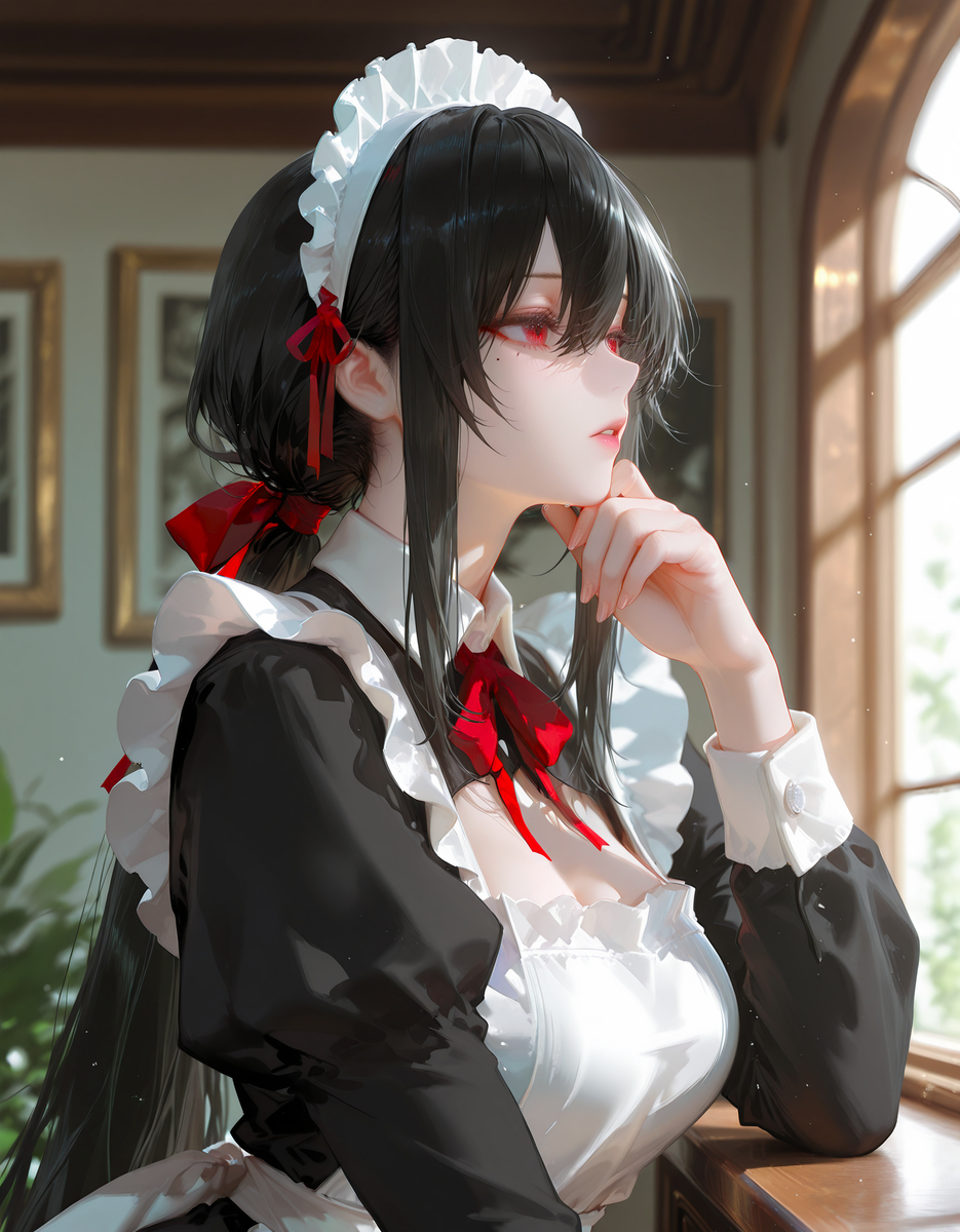 女仆月-pixiv插画-作品交流服务