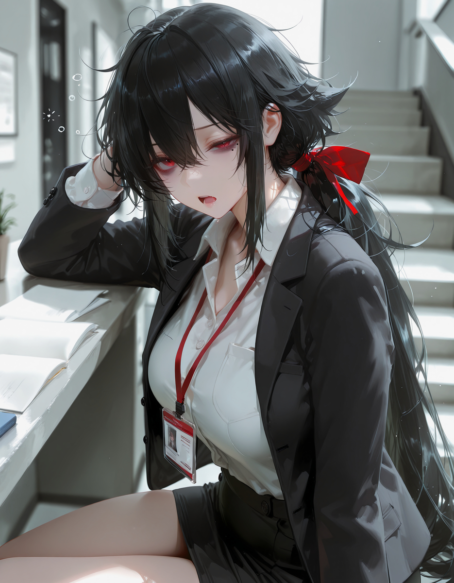 加班月-pixiv插画-作品交流服务