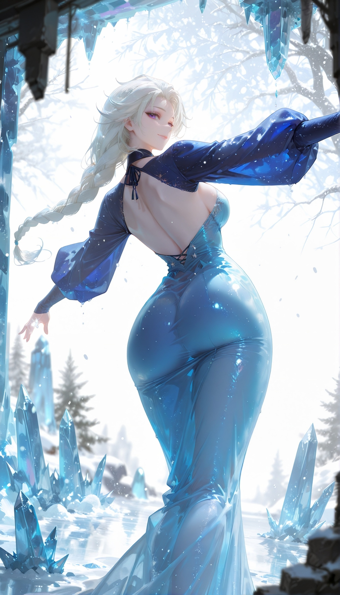 艾莎-pixiv插画-作品交流服务