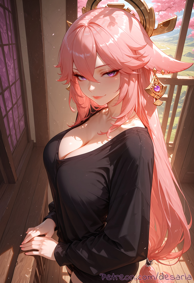 Yae Miko from Genshin Impact-pixiv插画-作品交流服务