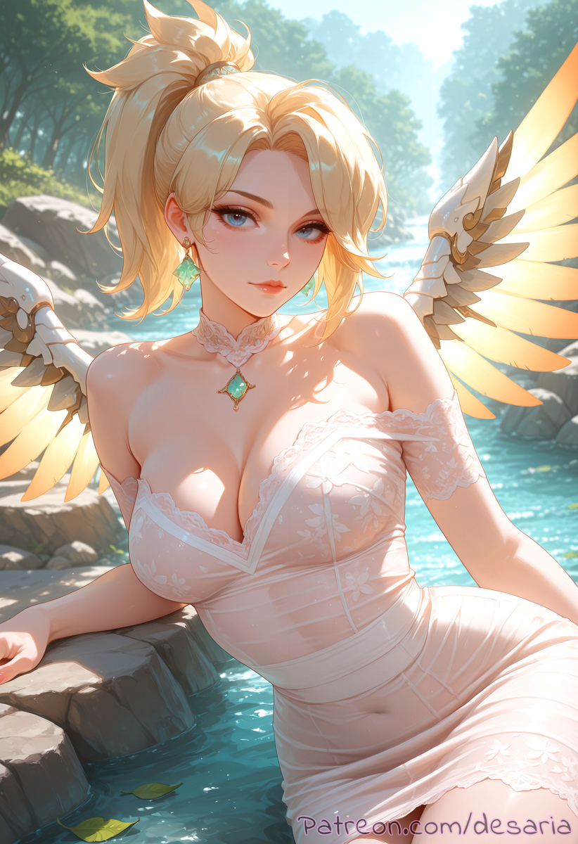 Mercy from Overwatch-pixiv插画-作品交流服务